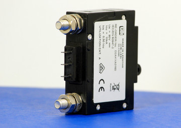 D2AKXA0160 (1 Pole, 100A, 80VDC, Stud Terminals, Series Trip w/Aux, UL Listed (UL 489))