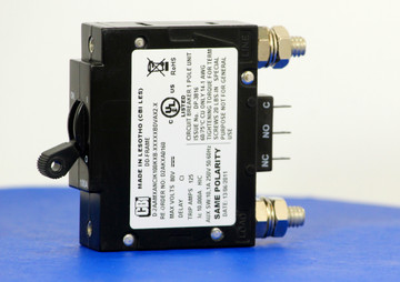 D2AKXA0160 (1 Pole, 100A, 80VDC, Stud Terminals, Series Trip w/Aux, UL Listed (UL 489))
