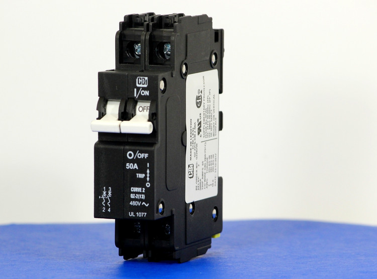 QZ28250 (2 Pole, 50A, 277/480VAC, UL Recognized (UL 1077))