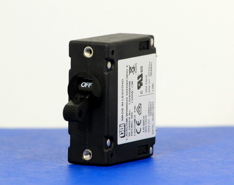 CA2BXA0100 (1 Pole, 18A, 65VDC/240VAC, Screw Terminal, Series Trip, UL Recognized (UL 1077))