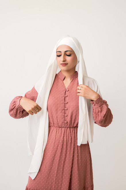 Silk Georgette Hijab Scarf (2 Colors)