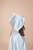 Drawstring Hooded Cape (White)