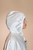Drawstring Hooded Cape (White)