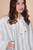 Drawstring Hooded Cape (White)