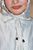 Drawstring Hooded Cape (White)