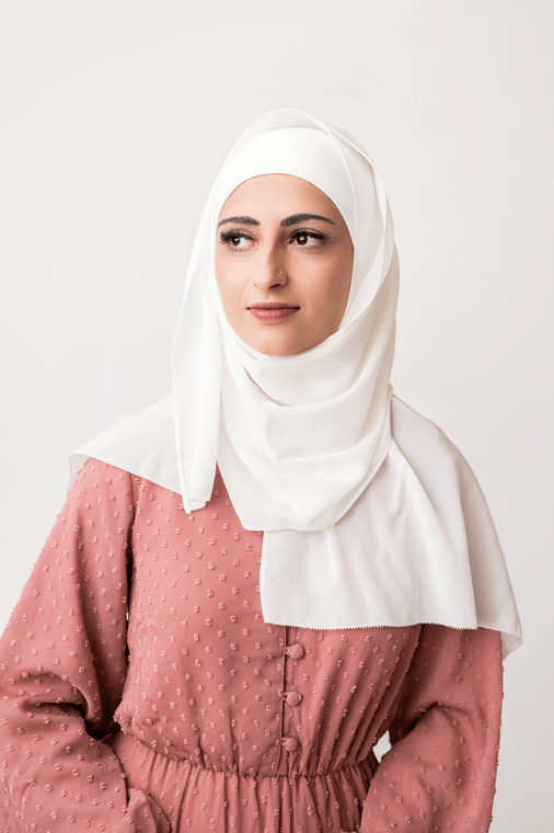Silk Georgette Hijab Scarf (2 Colors)