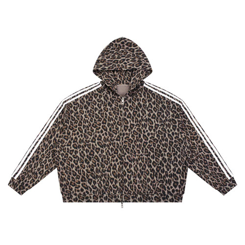 Unisex Leopard Full Zip Hoodie #OwIH