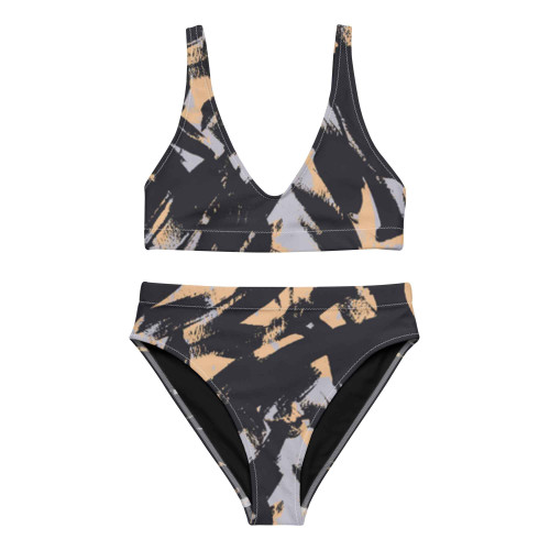 Recycled high-waisted bikini