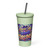 Insulated Tumbler with Straw for Hot and Cold Beverages