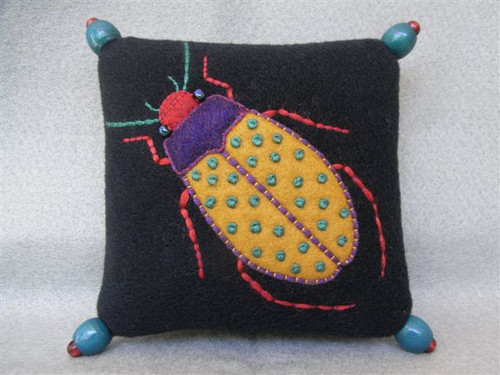 Appliqué Beetle Pincushion Appliqué Beetle Pincushion