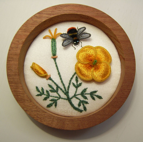 California Poppy and Bumble-Bee (or A Hint of Spring) California Poppy and Bumble-Bee (or A Hint of Spring)