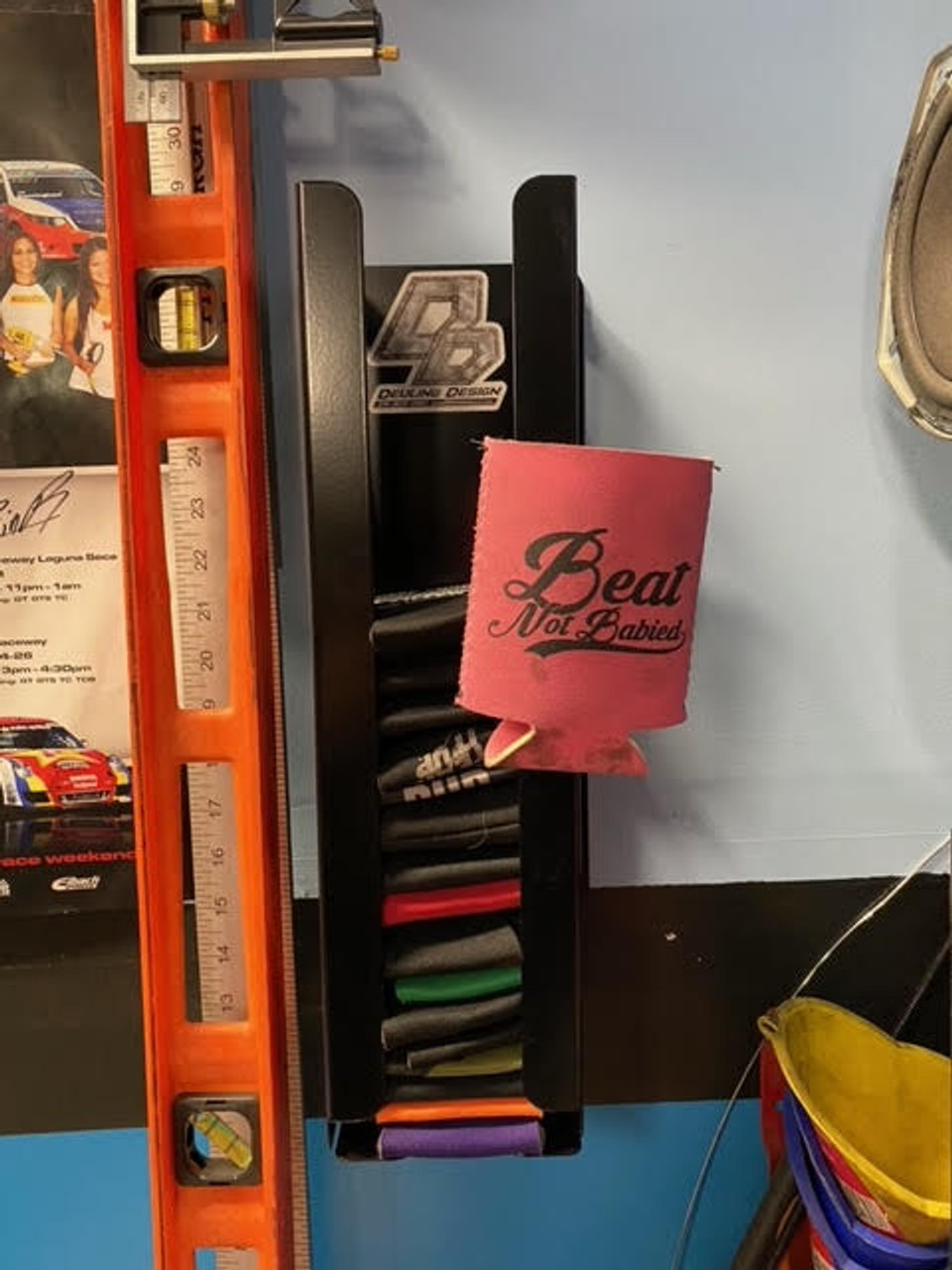 Can Koozie Holder / Rack | kwiksawracing