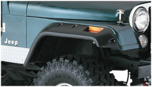 Bushwacker 59-83 Jeep CJ5 Cutout Style Flares 2pc - Black - 10059-07