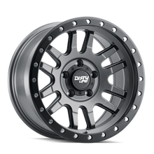 Dirty Life 9309 Canyon Pro 17x9/5x127 BP/-12mm Offset/71.5mm Hub Satin Graphite Wheel - Beadlock - 9309-7973MGT12