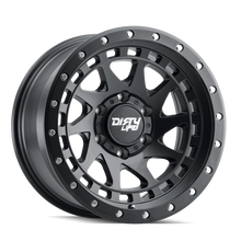 Dirty Life 9311 Enigma Pro 17x9/5x127 BP/-12mm Offset/71.5mm Hub Matte Black Wheel - Beadlock - 9311-7973MB12
