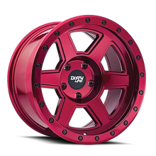 Dirty Life 9315 Compound 17x9 / 6x135 BP / -12mm Offset / 87.1mm Hub Crimson Candy Red Wheel - 9315-7936R12