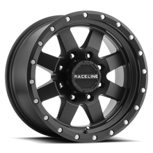 Raceline 935B Defender 17x9in / 6x139.7 BP / 0mm Offset / 107.95mm Bore - Satin Black Wheel - 935B-79060-00