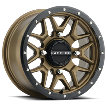 Raceline A94BZ Krank 15x7in / 4x137 BP / 10mm Offset / 110.18mm Bore - Bronze & Black Lip Wheel - A94BZ-57037+10