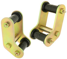 RockJock YJ Boomerang Leaf Spring Shackles Rear w/ Urethane Bushings HD Greasable Bolts Pair - CE-9081
