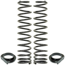 RockJock JL Front Coil Springs 4in Lift w/ Urethane Isolators Pair - CE-9818FS