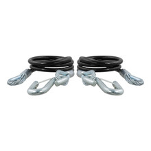 RockJock Curt Towing Safety Cable Kit 44 1/2in Long w/ 2 Snap Hooks 5000lbs 2-Pack - RJ-80151