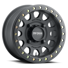 Method MR401 UTV Beadlock 15x6 / 5+1/49mm Offset / 5x4.5 / 72mm CB Matte Black Wheel - MR40156012551B