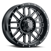 ICON Alpha 20x9 6x135 16mm Offset 5.625in BS Gloss Black Milled Spokes Wheel - 1220906356GBMW