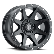 ICON Rebound 17x8.5 5x5.5 0mm Offset 4.75in BS Satin Black Wheel - 1817858547SB