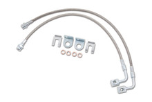 Zone Offroad 07-18 Jeep Wrangler JK Rear 4-6in Stainless Barake Lines - ZONJ5406
