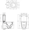 Studio Bagno Nicole Back To Wall Toilet Suite Wall Faced Back Inlet NI001