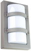Oriel Trio Mini Silver Outdoor Wall Light IP65 E27 Premium Powdercoated SG70522SIL