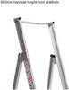 Bailey Platform Ladder Aluminium 150kg Platform Height 2.0m Heavy Duty Welded FS10718