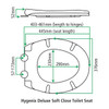 fix-a-loo hygenix deluxe soft close toilet seat fix-a-loo hygenix deluxe soft close toilet seat