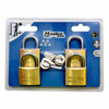 Master Lock Master Padlock Brass F/Tress 40x21MM 2pk Keyed Alike FM1840T