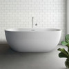  Decina Valentina 1500 Matte White Freestanding Bath 