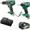 HIKOKI Hikoki 18V Brushless 2 Piece Combo Pack KC18DBSL(HAZ)