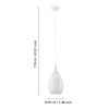 eglo razoni white pendant light with steel cage eglo razoni white pendant light with steel cage