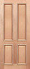 Crown Doors Crown Colonial 4 Panel Heavy Moulding 2040x820x40mm - Solid Maple