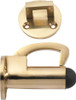 Tradco 1511 Hook Door Stop - Polished Brass