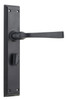 Tradco 9626P Menton Privacy Lever Long Backplate - Matt Black