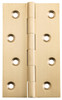 Tradco 2822 Fixed Pin Hinge 100x60mm - Satin Brass