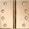  Tradco Fixed Pin Hinge 100x100mm Polished Brass -  2474 
