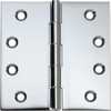 Tradco 2674 Fixed Pin Hinge 100x100mm - Chrome Plated