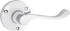 Tradco 1044 Victorian Lever Round Rose - Chrome Plated