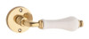Tradco 0827 Exetor Lever Round Rose - Polished Brass