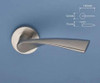 Bluespec 2014 Twist Lever Round Rose - Stainless Steel
