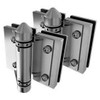 Master Range Glass to Glass Hinge Set Satin Finish SS316