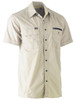Bisley Uni Shirt S/S Flex and Move Utility Stone BS1144_BSTN