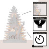  Eglo Christmas Fauna Tree/Reindeer Decoration White 