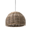  Emac & Lawton Rattan Ceiling Pendant Small Natural 